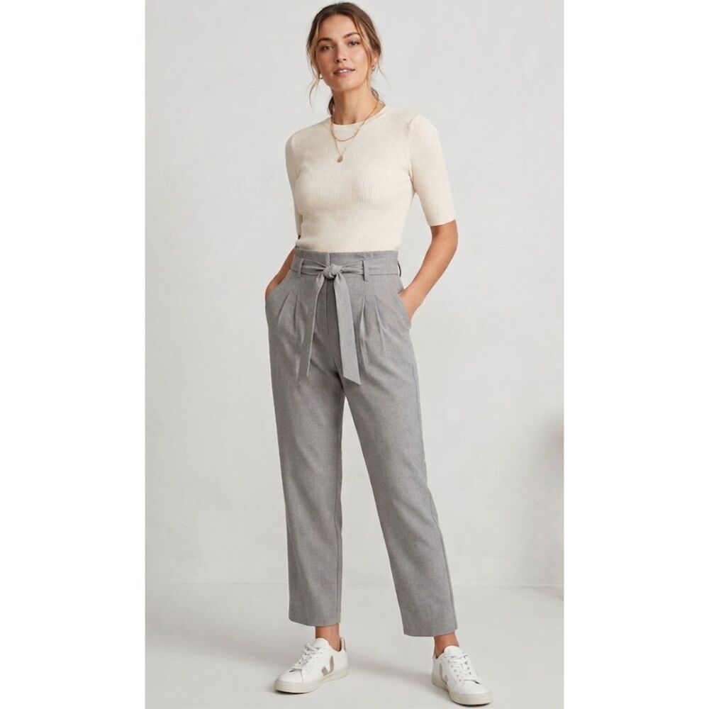 New LOFT Tie Waist Paperbag Dress Pant Trousers Women's Size XL